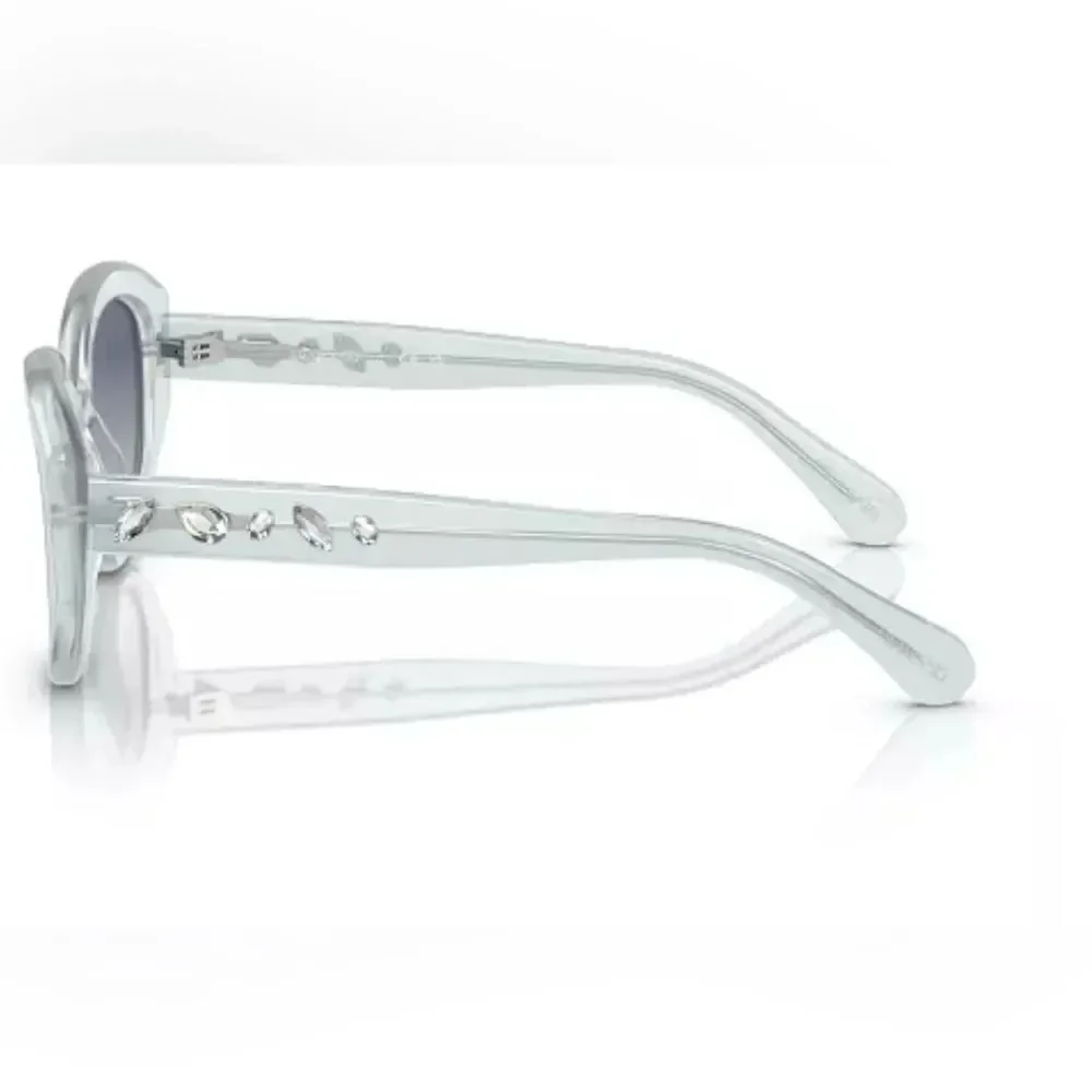 NWT Swarovski *Lt Blue Opal* Sunglasses, Gradient SK6005 W/Case